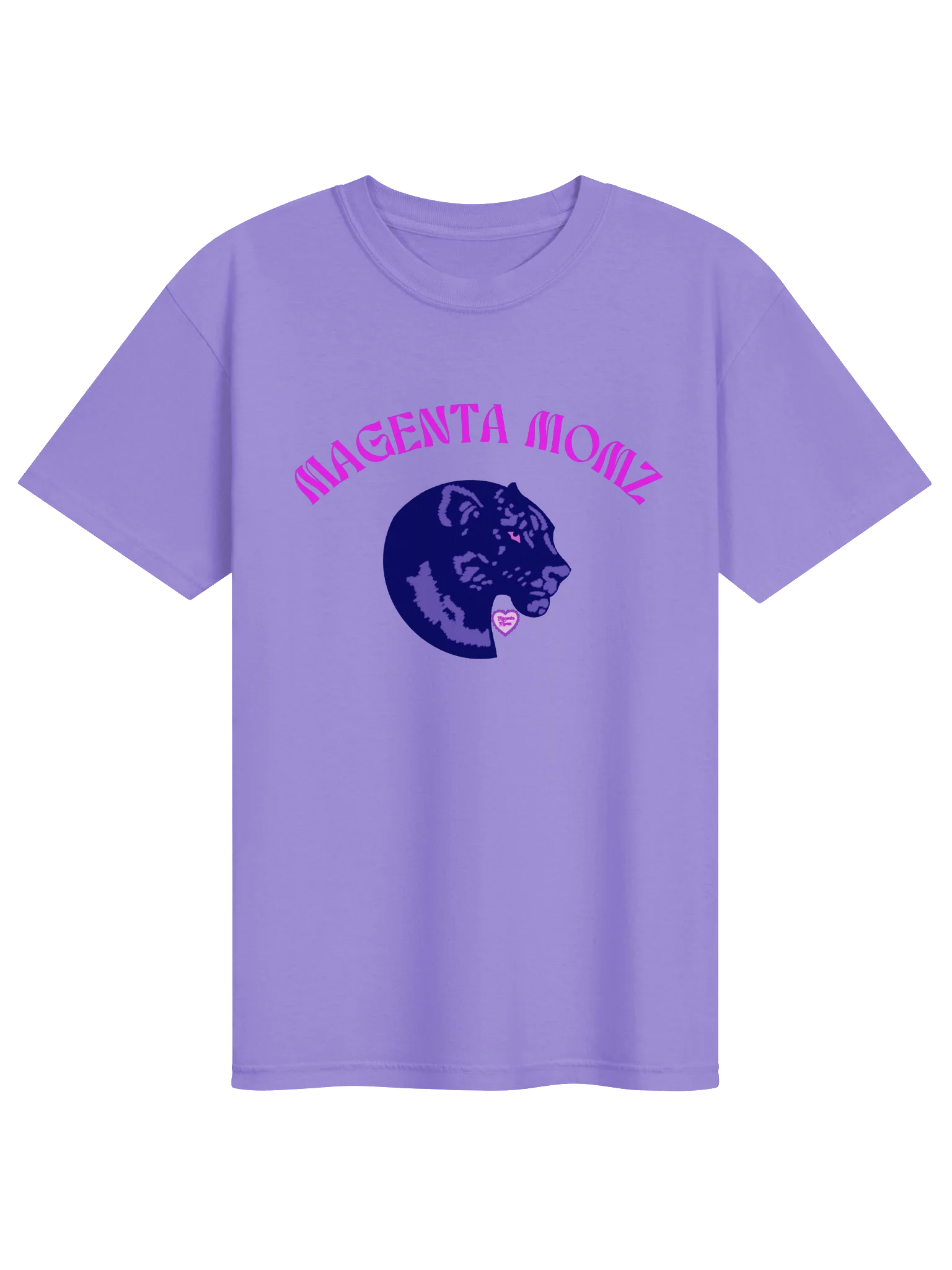 MAGENTA MOMZ PANTHER HEAD – HEAVYWEGHT TEE product image (2)