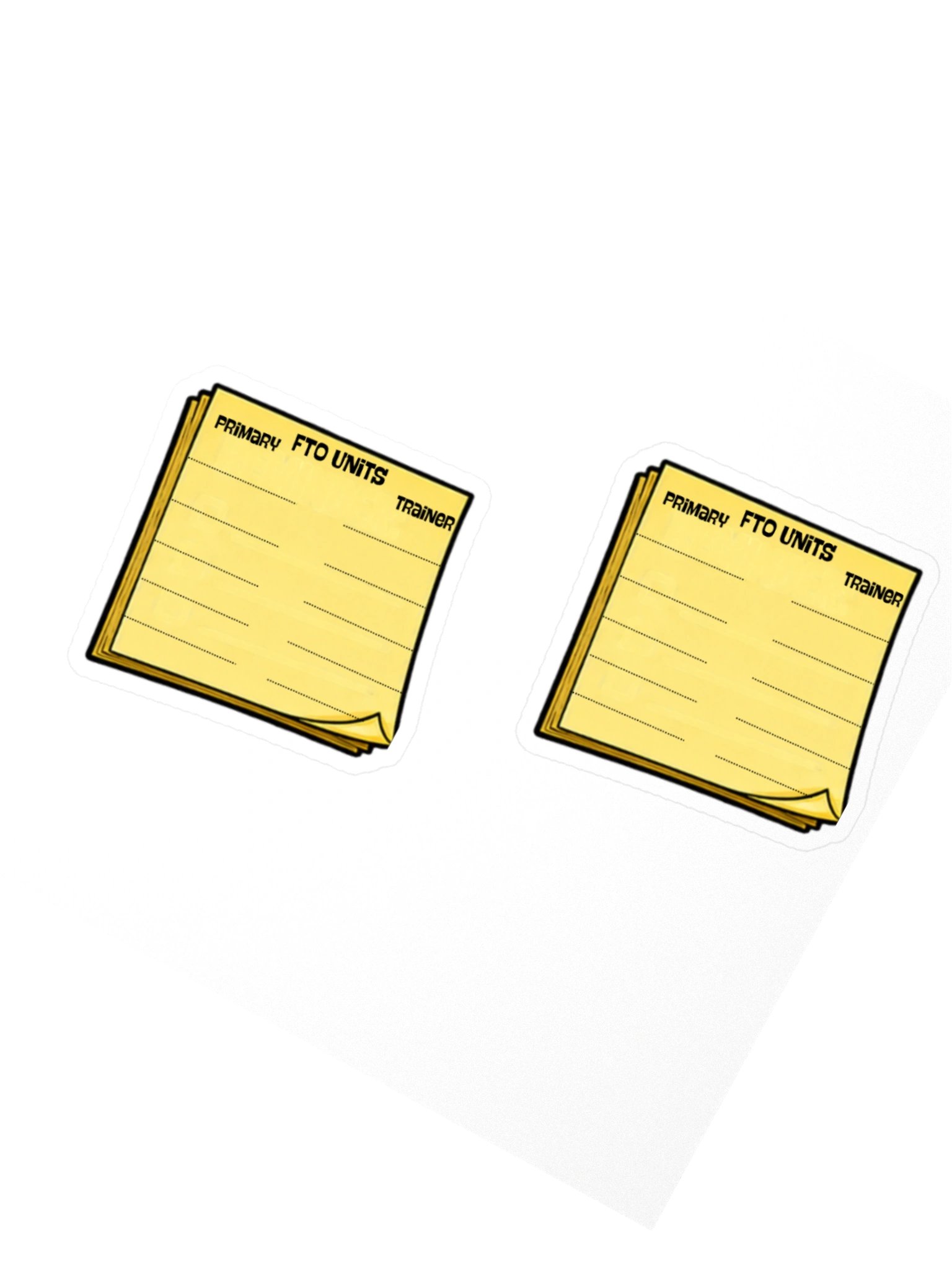 The FTO Cheat Sheet Sticker Sheet product image (2)