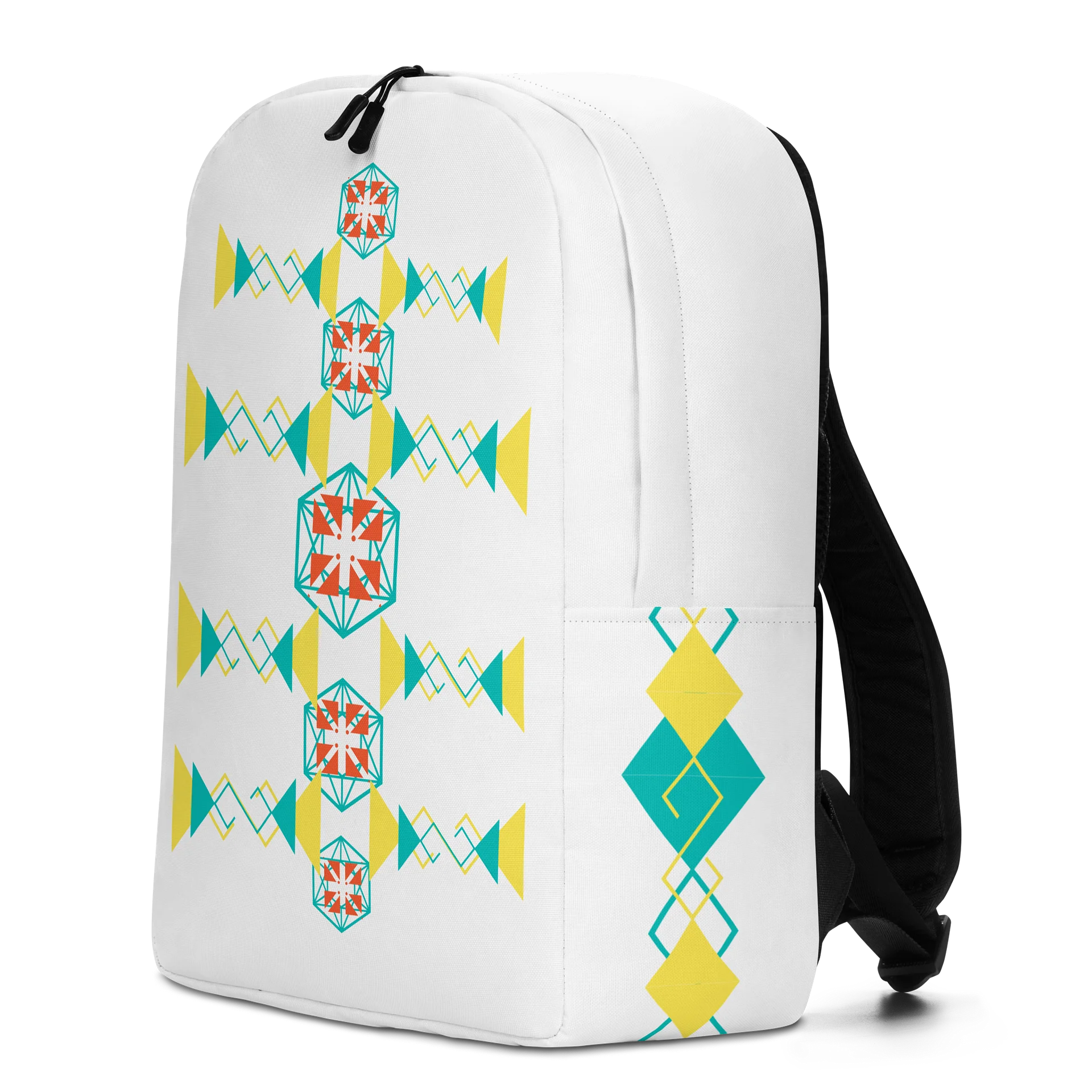 Teal Geometric Hexagon Backpack product image (2)