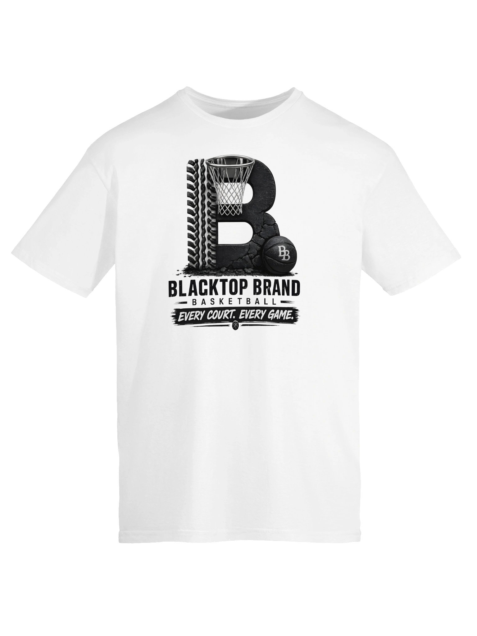 Blacktop Brand Basketball B Logo Tee product image (5)