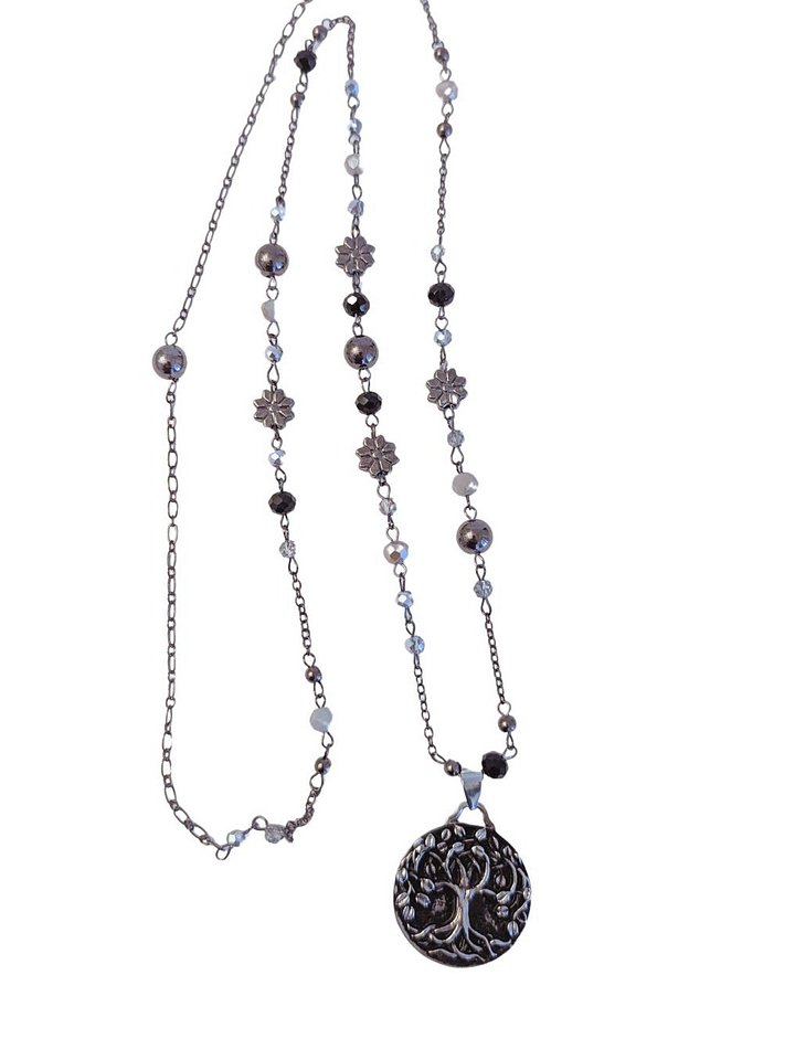 HIRAETH Necklace - Tree of Life on long beaded chain product image (2)