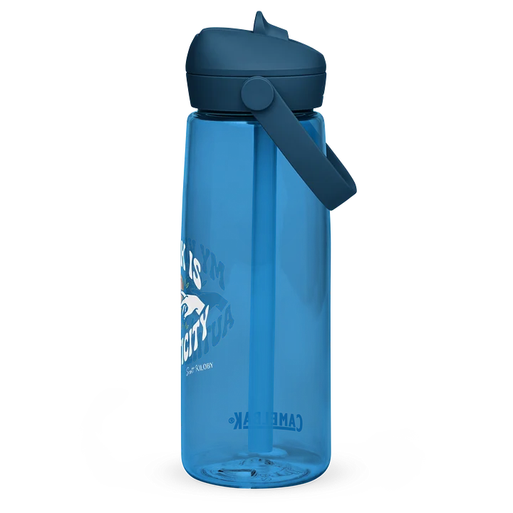 “My Kink Is Authenticity” Oxford Blue Flip Straw Water Bottle product image (2)