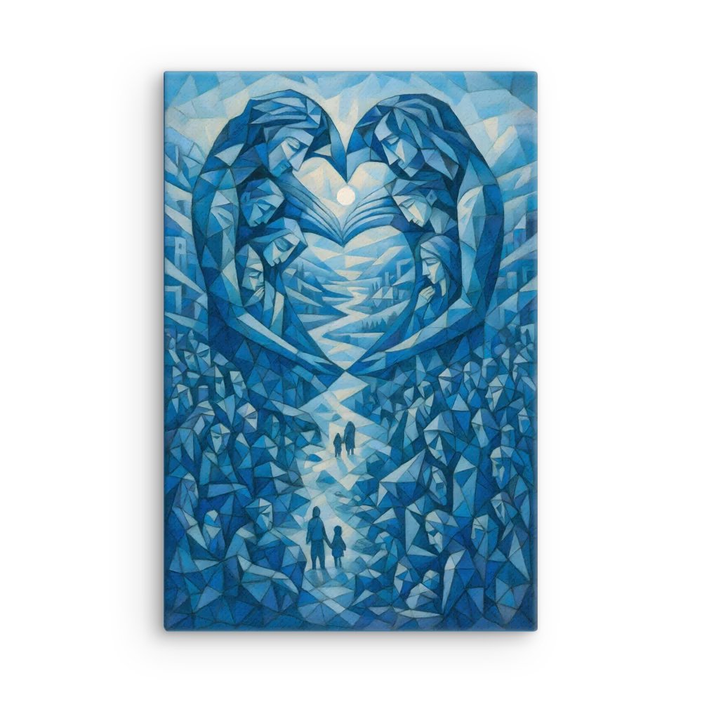 Guardians of the Journey – Abstract Blue Pathways product image (1)