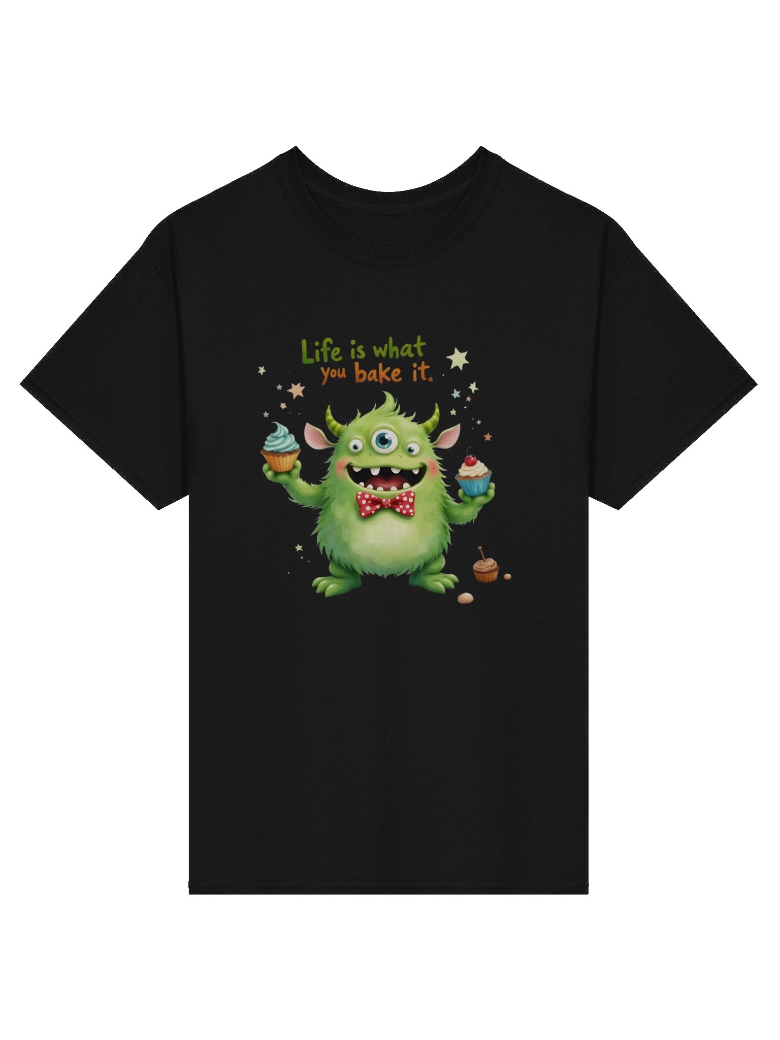 "Life is What You Bake It" Funny Baking Monster T-Shirt - Cute Baker Gift for Baking Lovers product image (5)