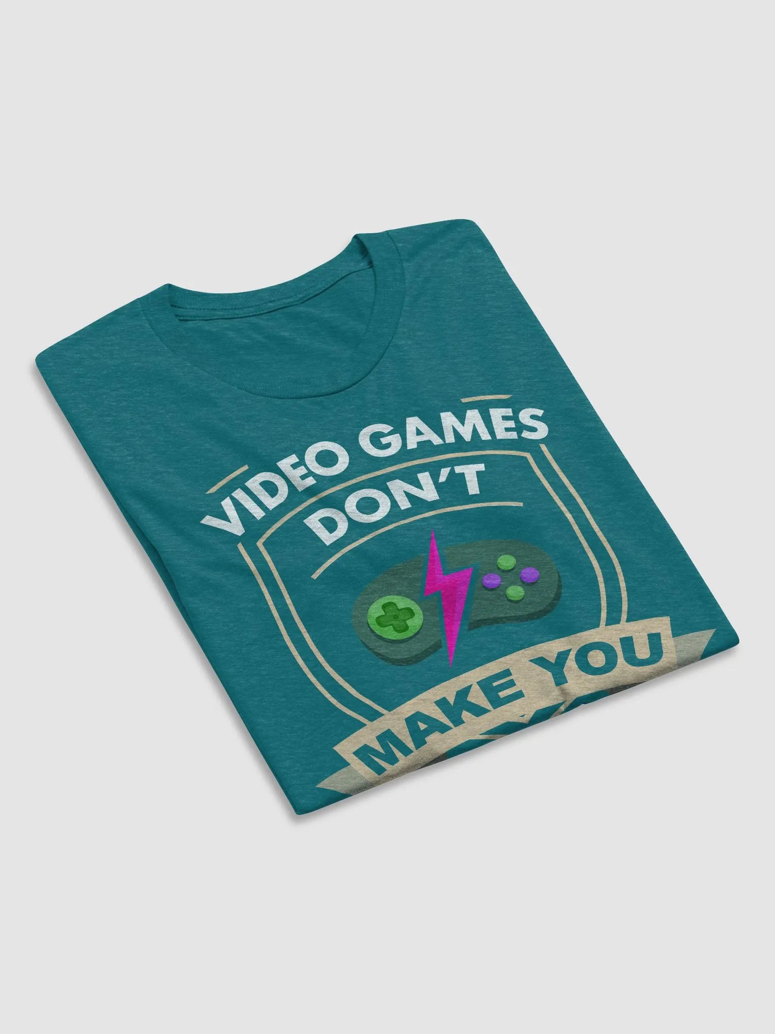 Video Games Dont make you Violent. Lag does~ Bella and Canvas Triblend Short Sleeve T-Shirt product image (70)