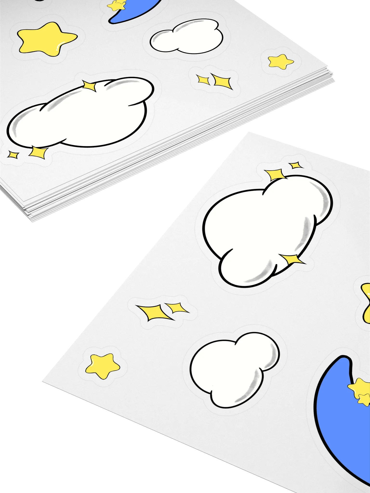 CLOUDS N STARS STICKER SHEET product image (4)
