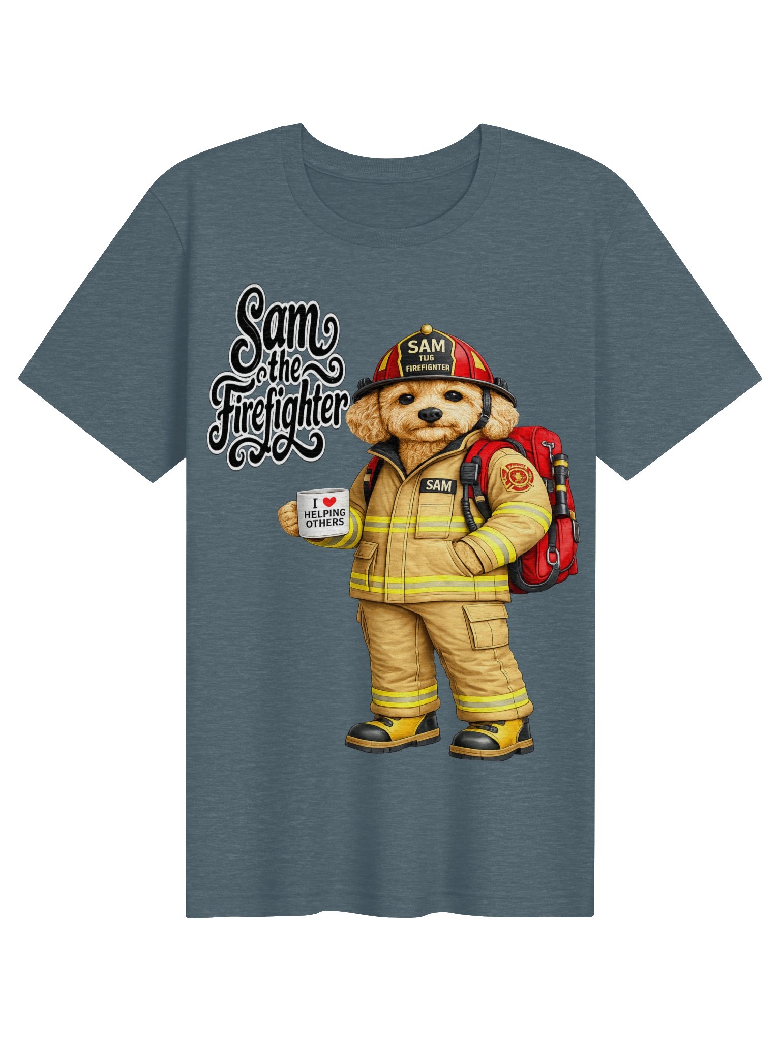 Sam the Firefighter Hero Adult Tee product image (4)