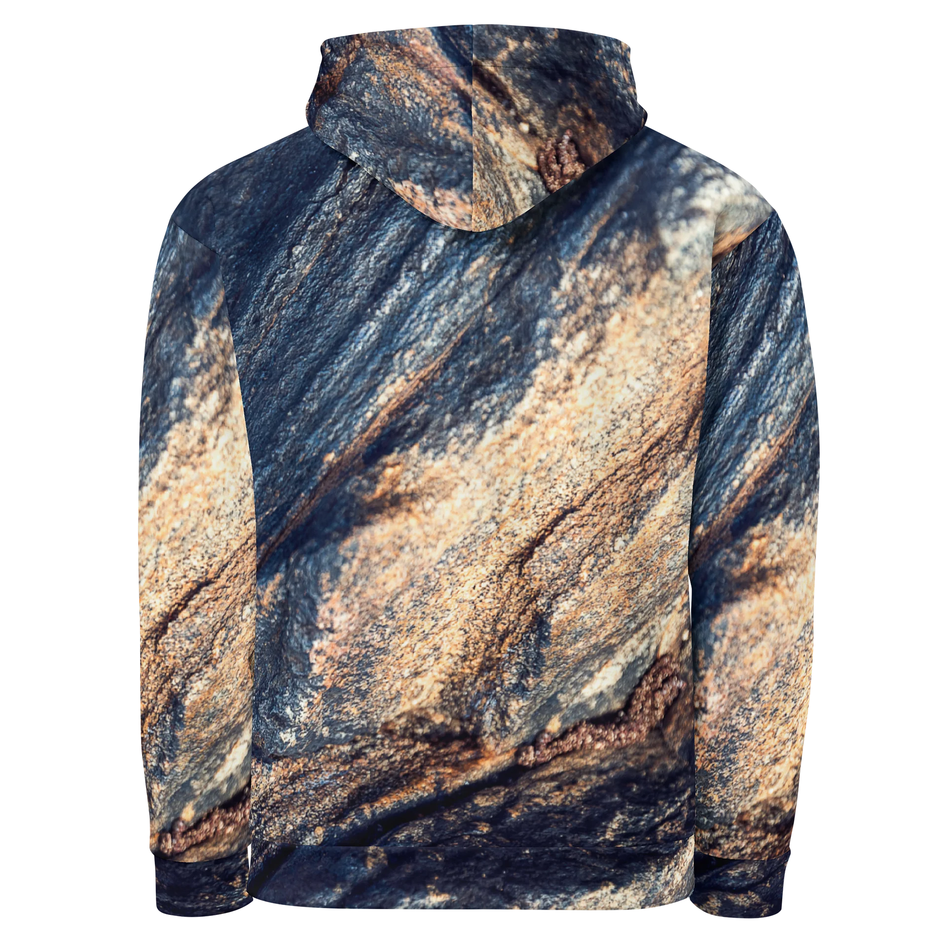 Obsidian Vein All-Over Print Unisex Cotton Streetwear Hoodie product image (2)