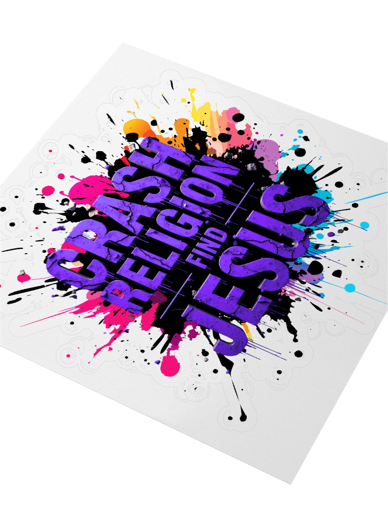 RASH RELIGION. FIND JESUS. – GRAFFITI STICKER product image (3)