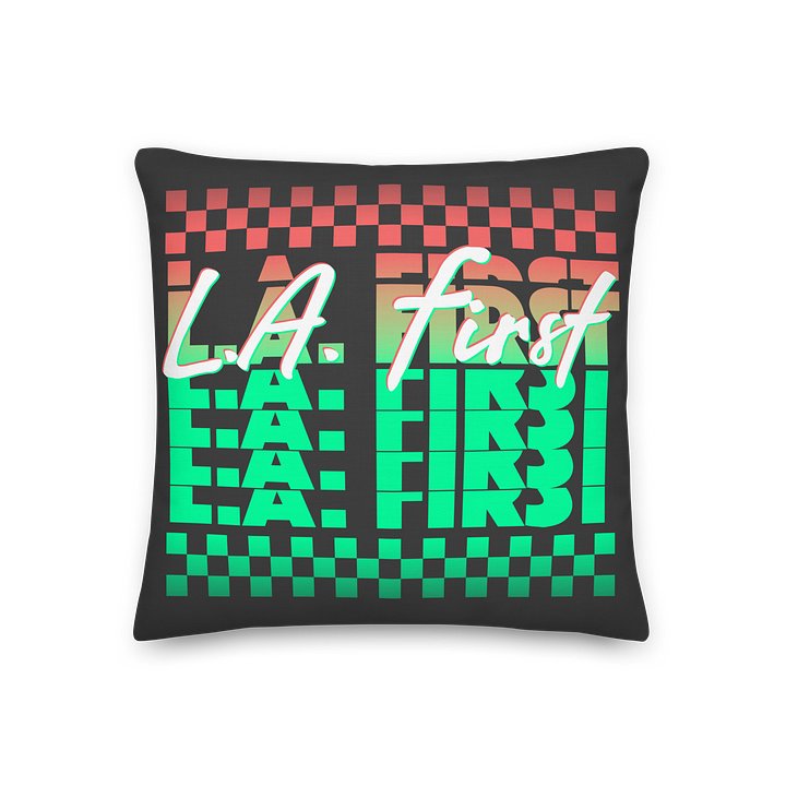LA First (CROWDED) Pillow product image (1)