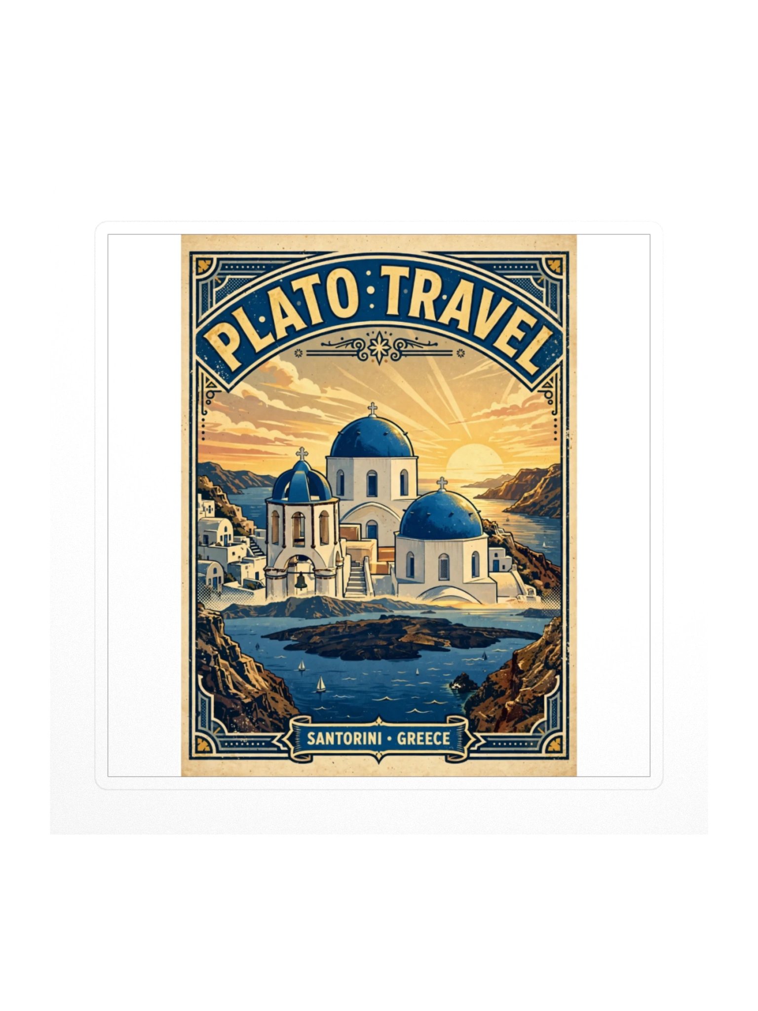 Santorini Poster Sticker product image (1)