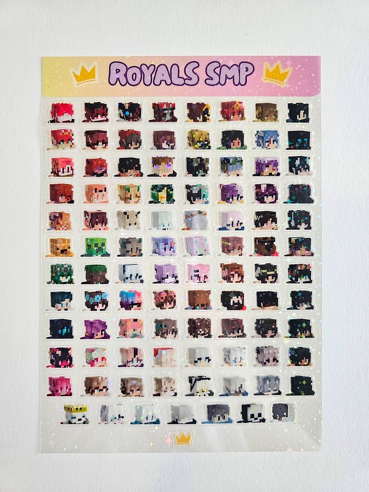 Royals SMP Player Sticker Sheet (Holographic) product image (1)