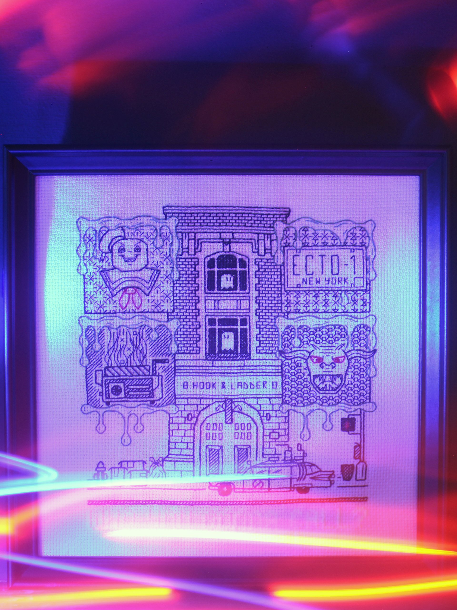 Phantom Fighters • Blackwork Cross Stitch Pattern • PDF Digital Download product image (6)