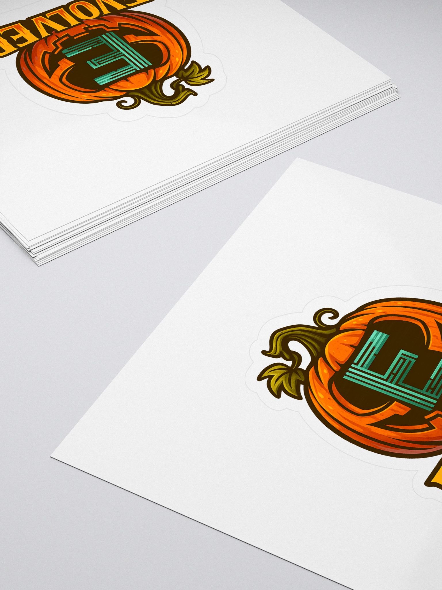 Evolved Pumpkin Kiss Cut Stickers product image (4)