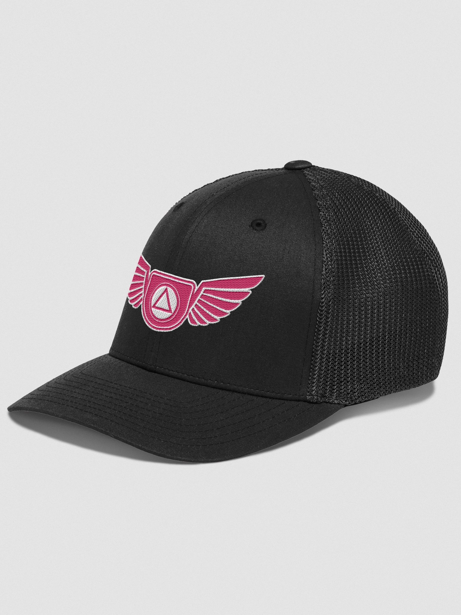 Guardian Angel Wings Trucker Hat with Flamingo Color Accent product image (3)