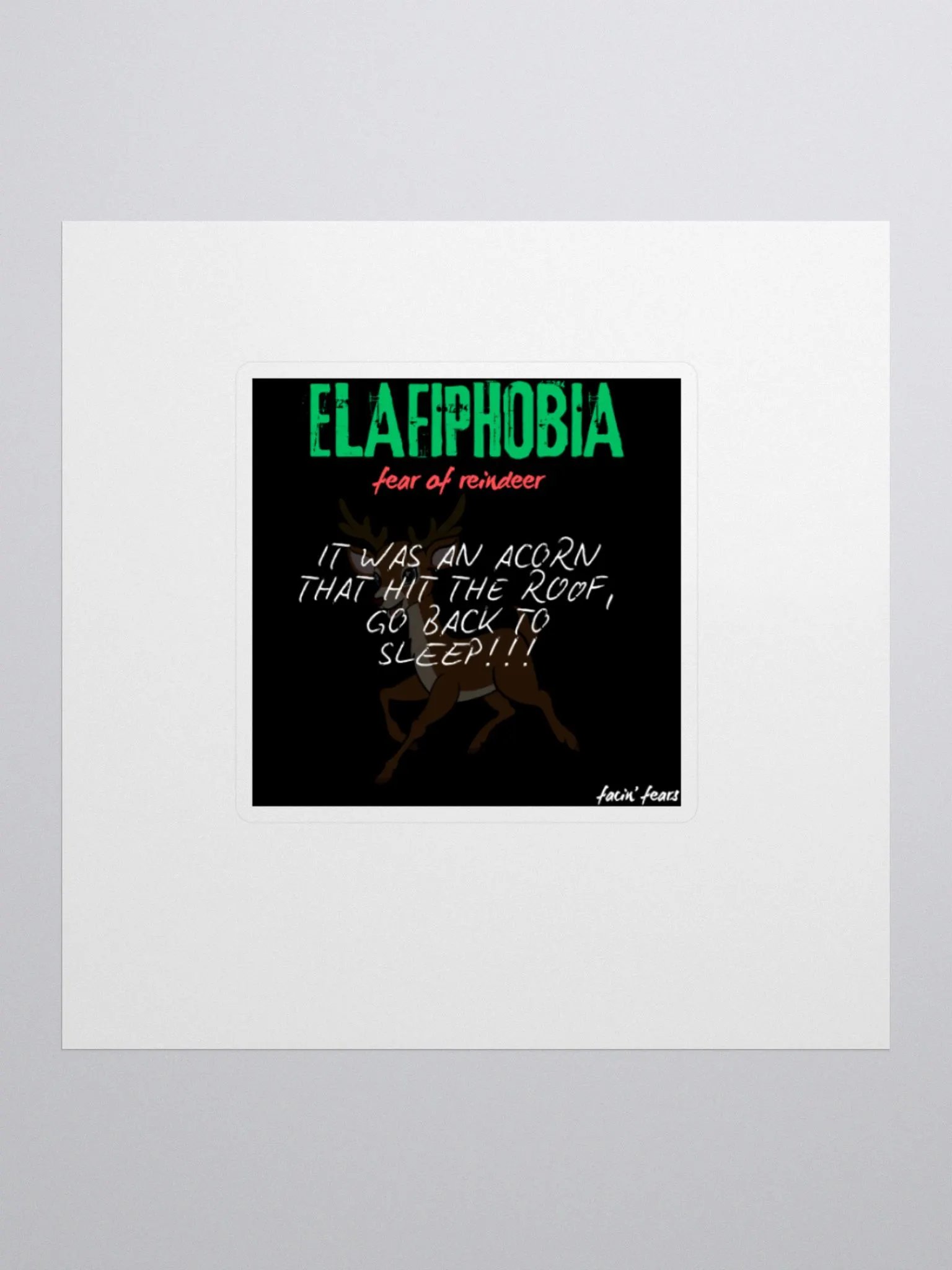 Elafiphobia Sticker product image (3)