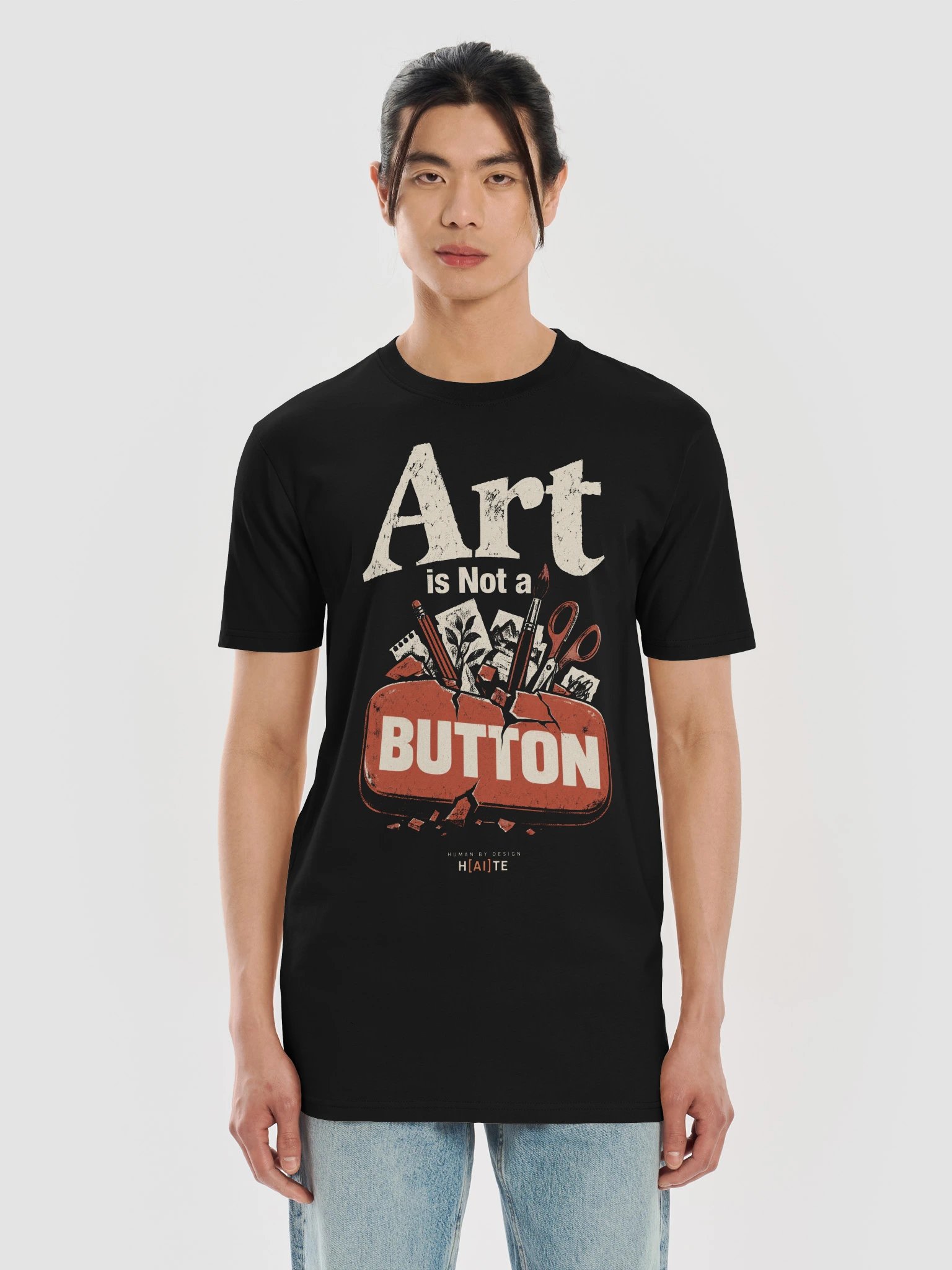 Art Is Not a Button: Broken Button | Heavyweight Tee product image (25)