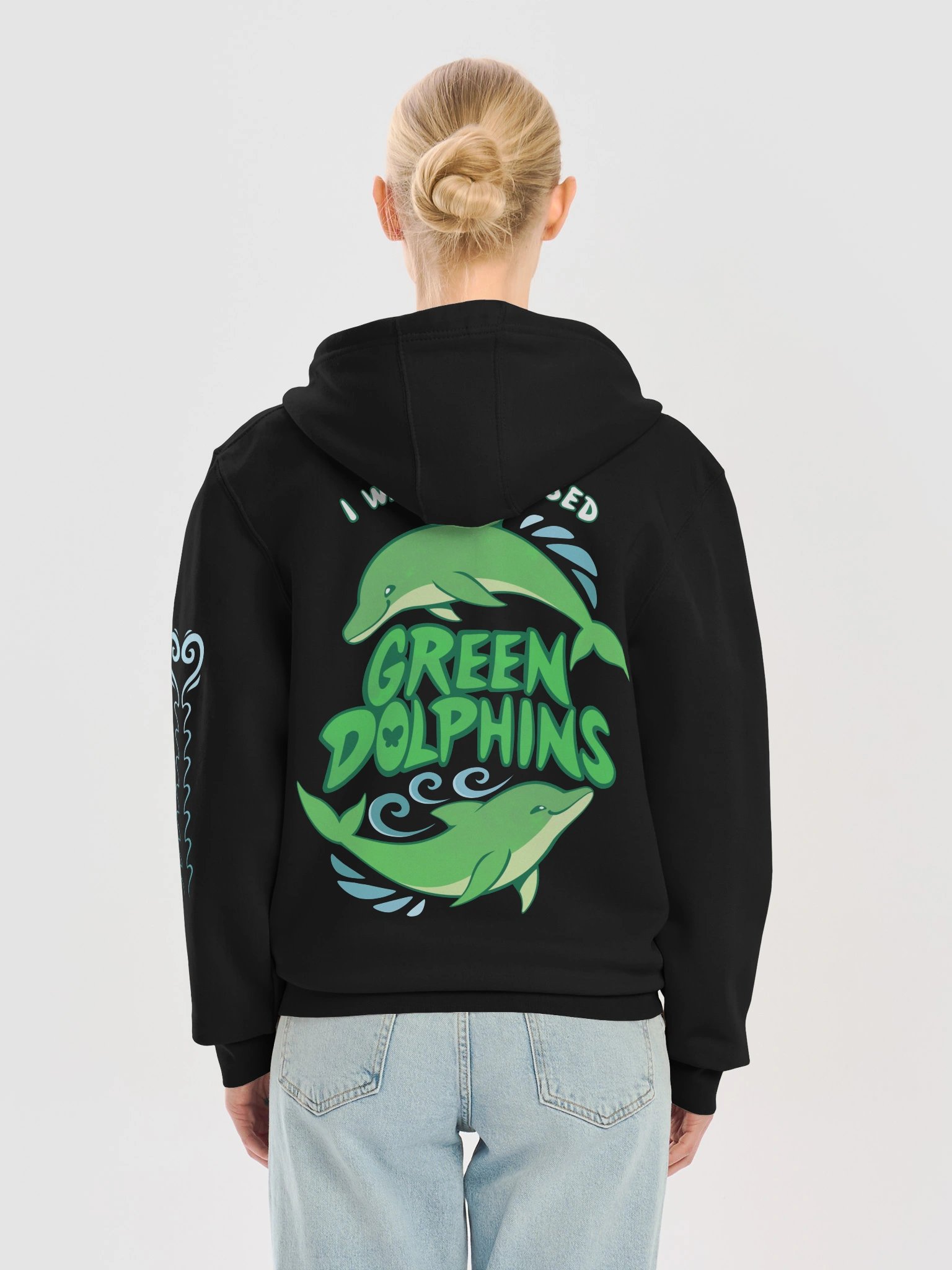 Green Dolphins Zip-Up Hoodie product image (10)