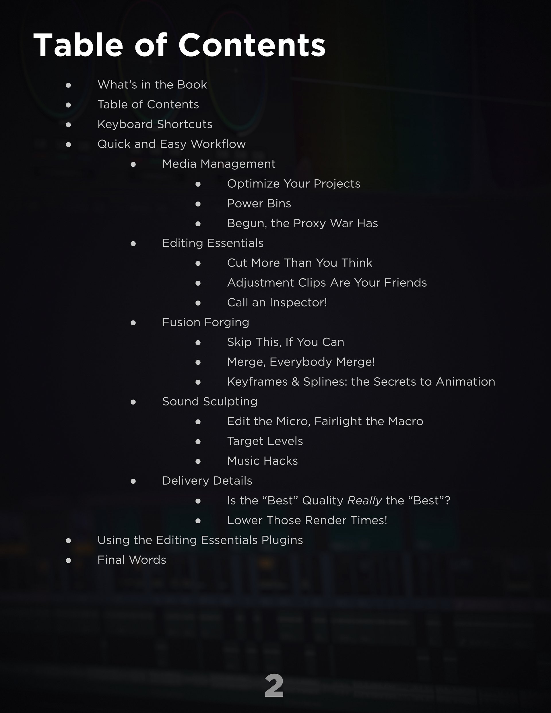 The Editing Essentials Cheat Sheet and Guidebook for Davinci Resolve (+Plugins!) product image (4)