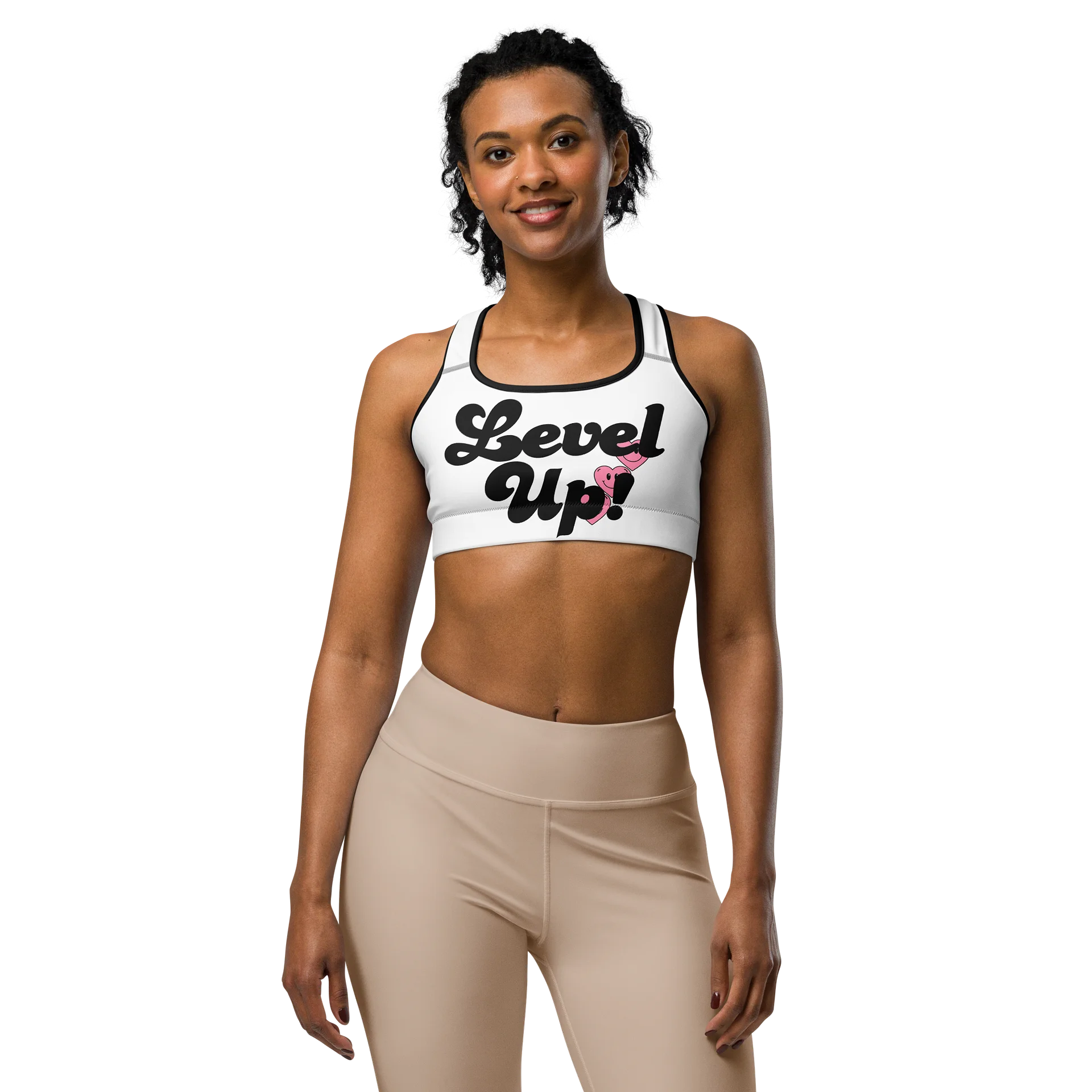 ProvokaHaus Level Up Sports Bra – White product image (1)