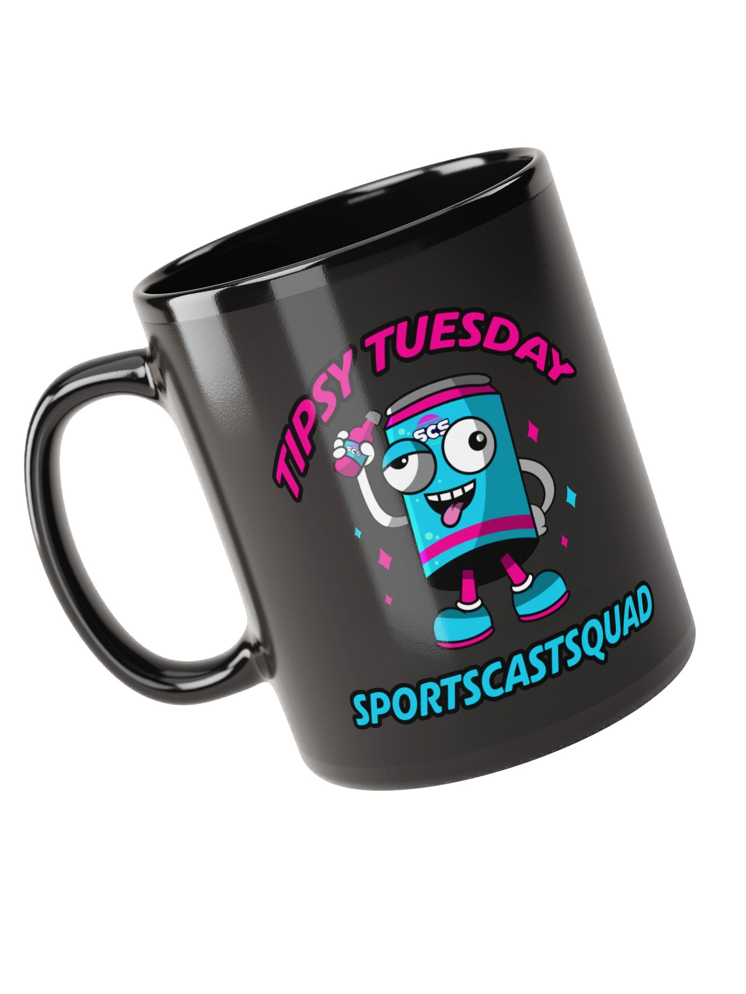 TIPSY TUESDAY "BREWSKI" BLACK MUG product image (5)
