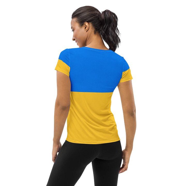 Sunshine Yellow Customizable Women's Athletic Tee product image (2)