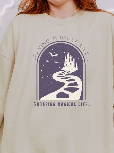Magical Life Retro Minimalist Fall Sweatshirt product image (6)