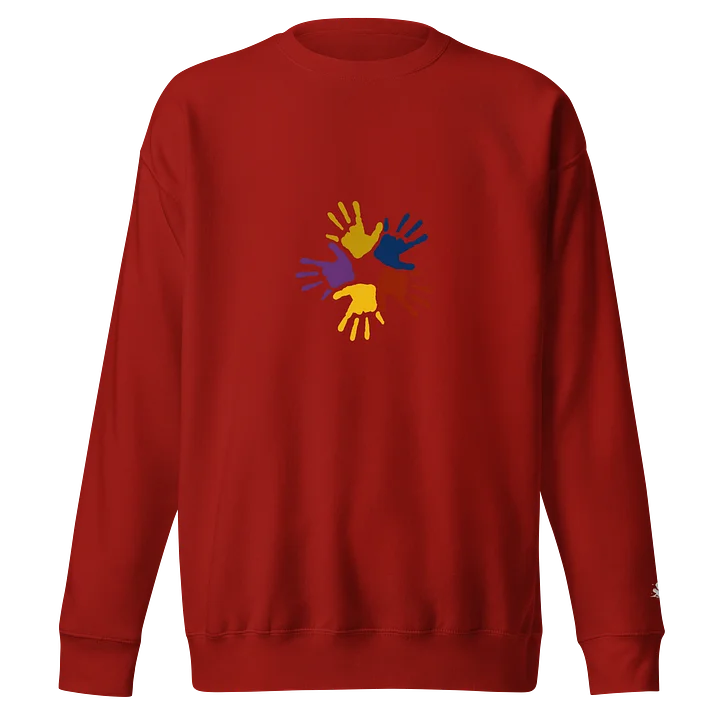 Colorful Handprints Circle Sweatshirt product image (1)