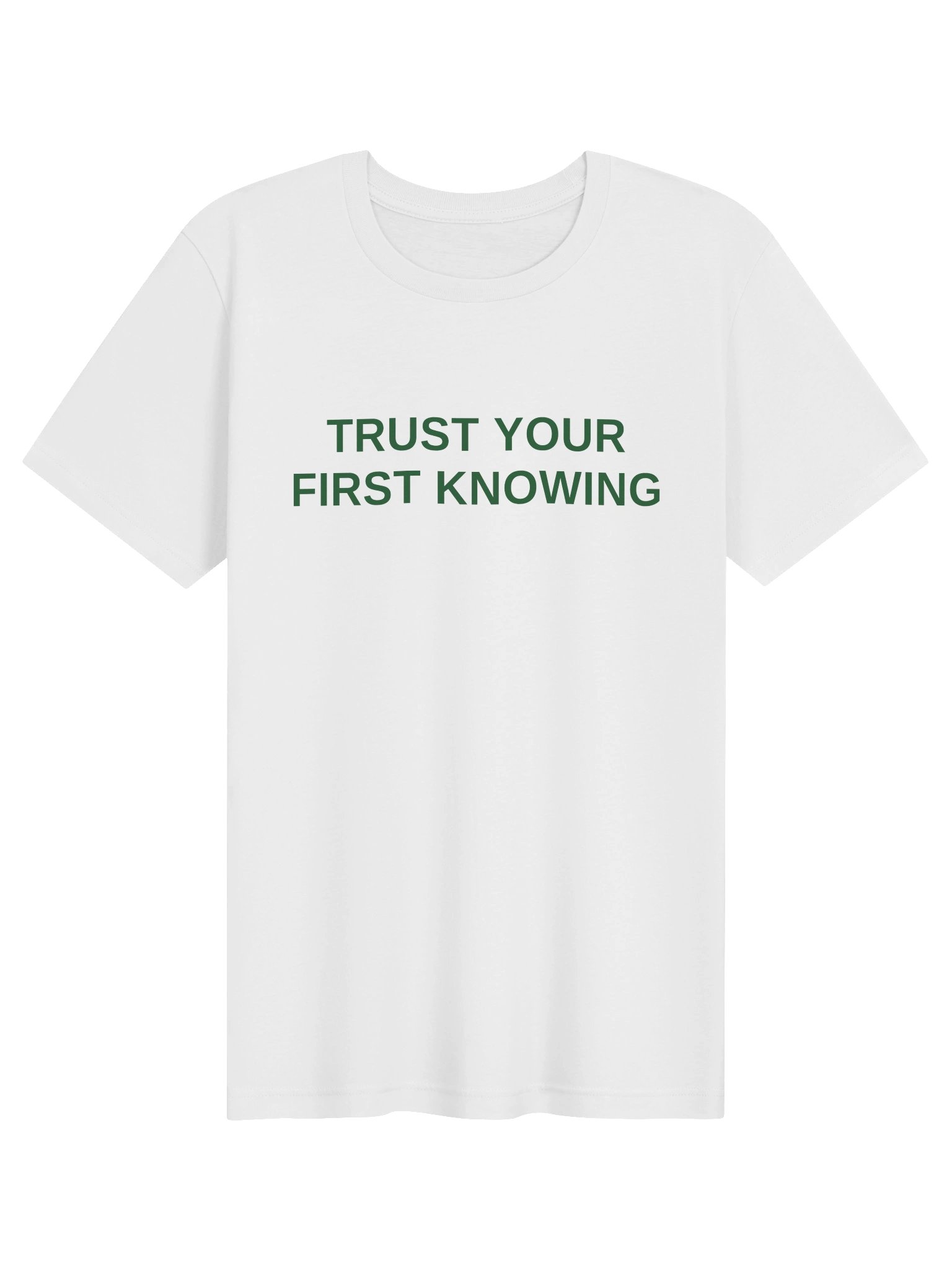 Trust Your First Knowing Tee - White product image (1)
