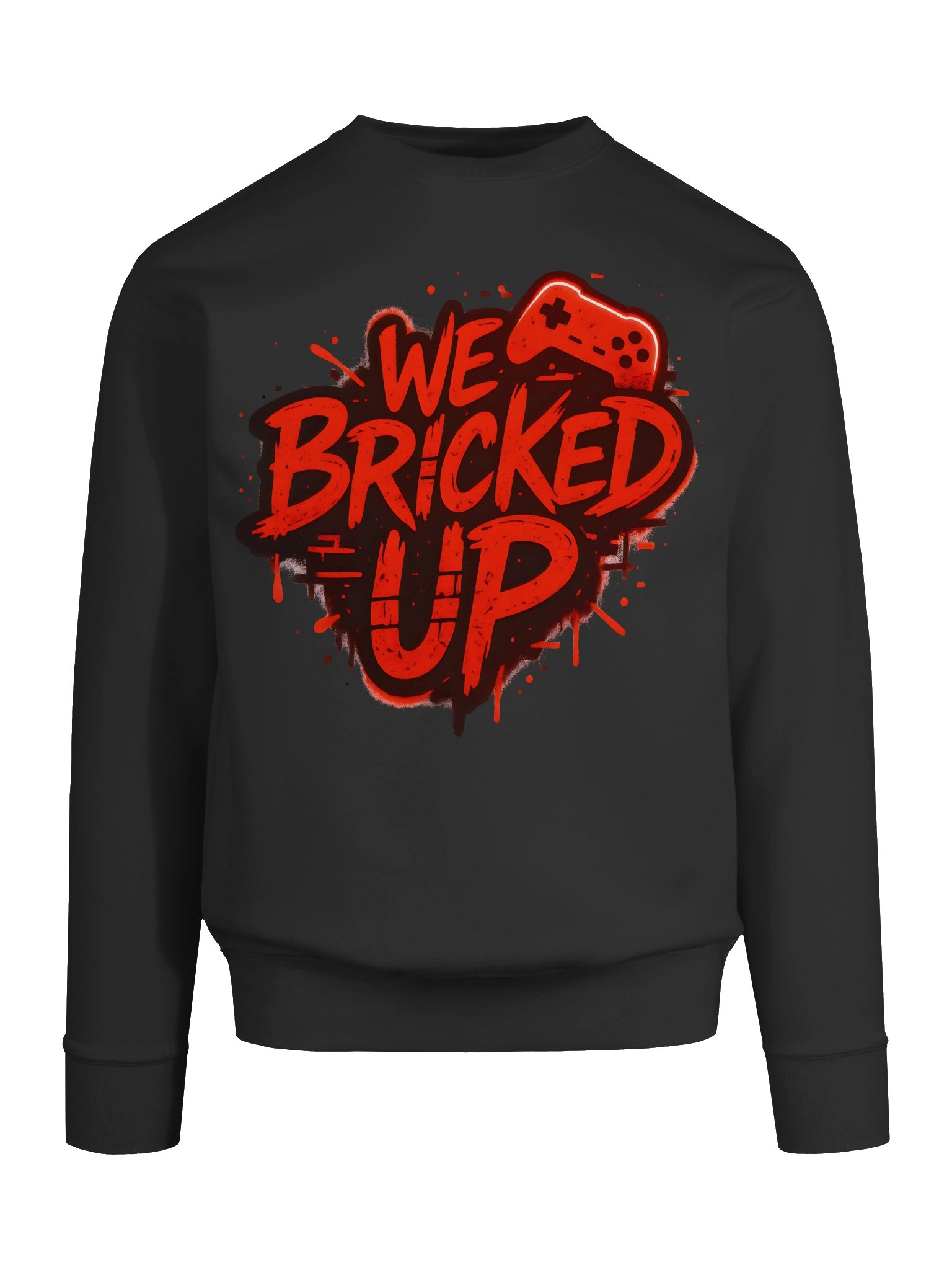 "Bricked Up" Red Cotton Heritage Premium Sweatshirt product image (8)