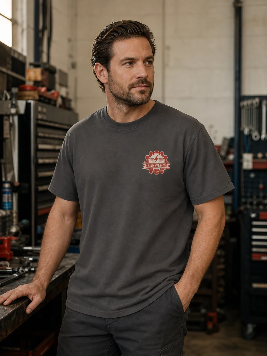 Service & Repair Heavyweight T-Shirt product image (3)