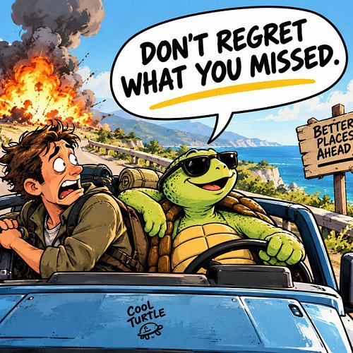 DON’T REGRET WHAT YOU MISSED. 😎🐢

Not everything you leave behind is a loss.
Some things are exactly where they belong — behi...