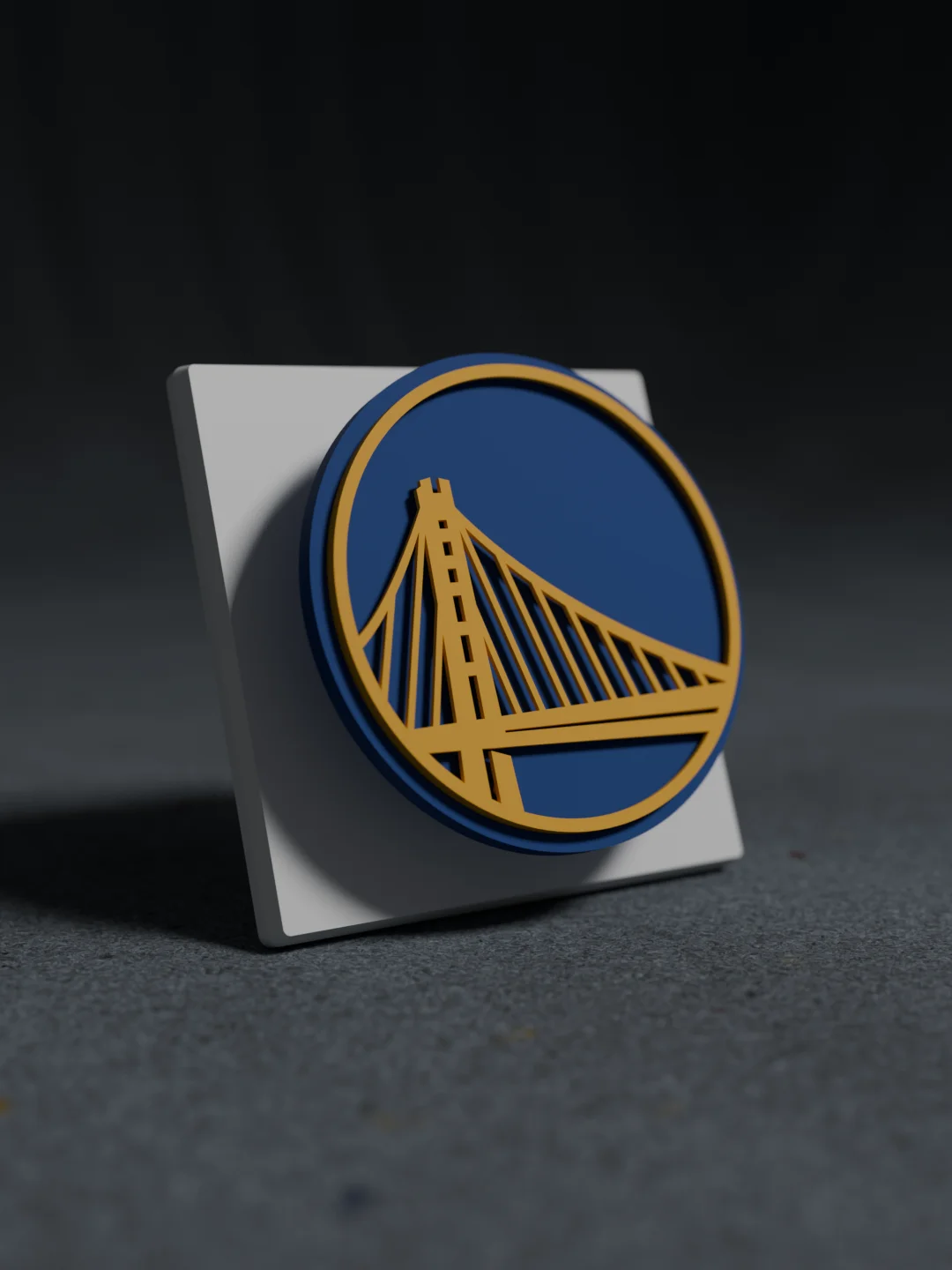 Golden State Warriors 3D Printed Floating Logo Sign (Digital File Only) product image (1)
