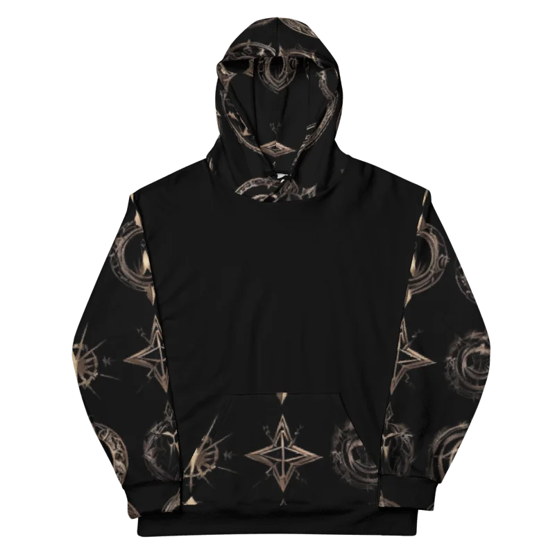 Black & Gold Symbology Hoodie product image (11)