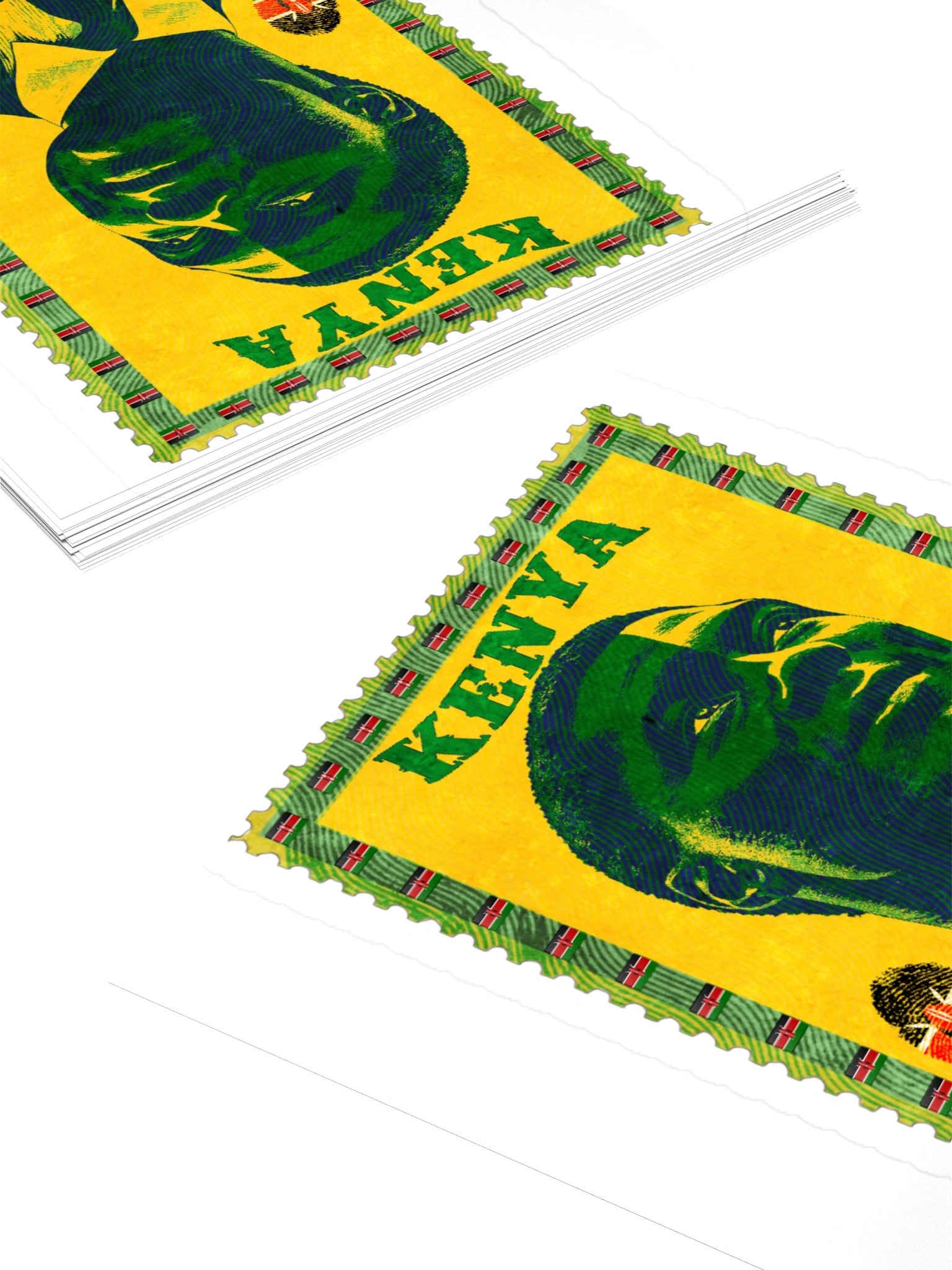 Tom Mboya Vintage Postage Stamp Sticker | Kenya Pan-African product image (10)