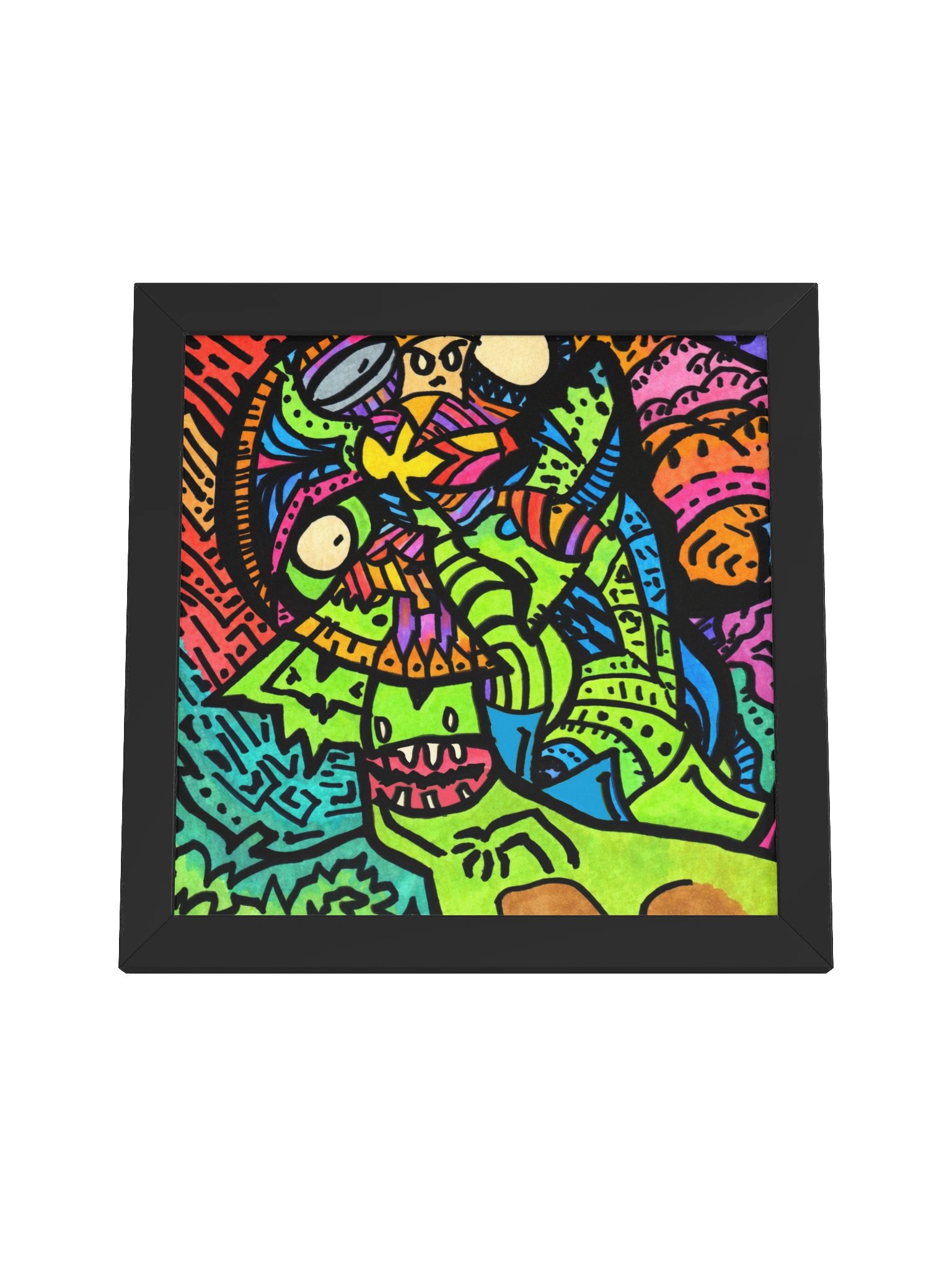 #32 There Goes the Dinosaurs - Framed Square product image (4)