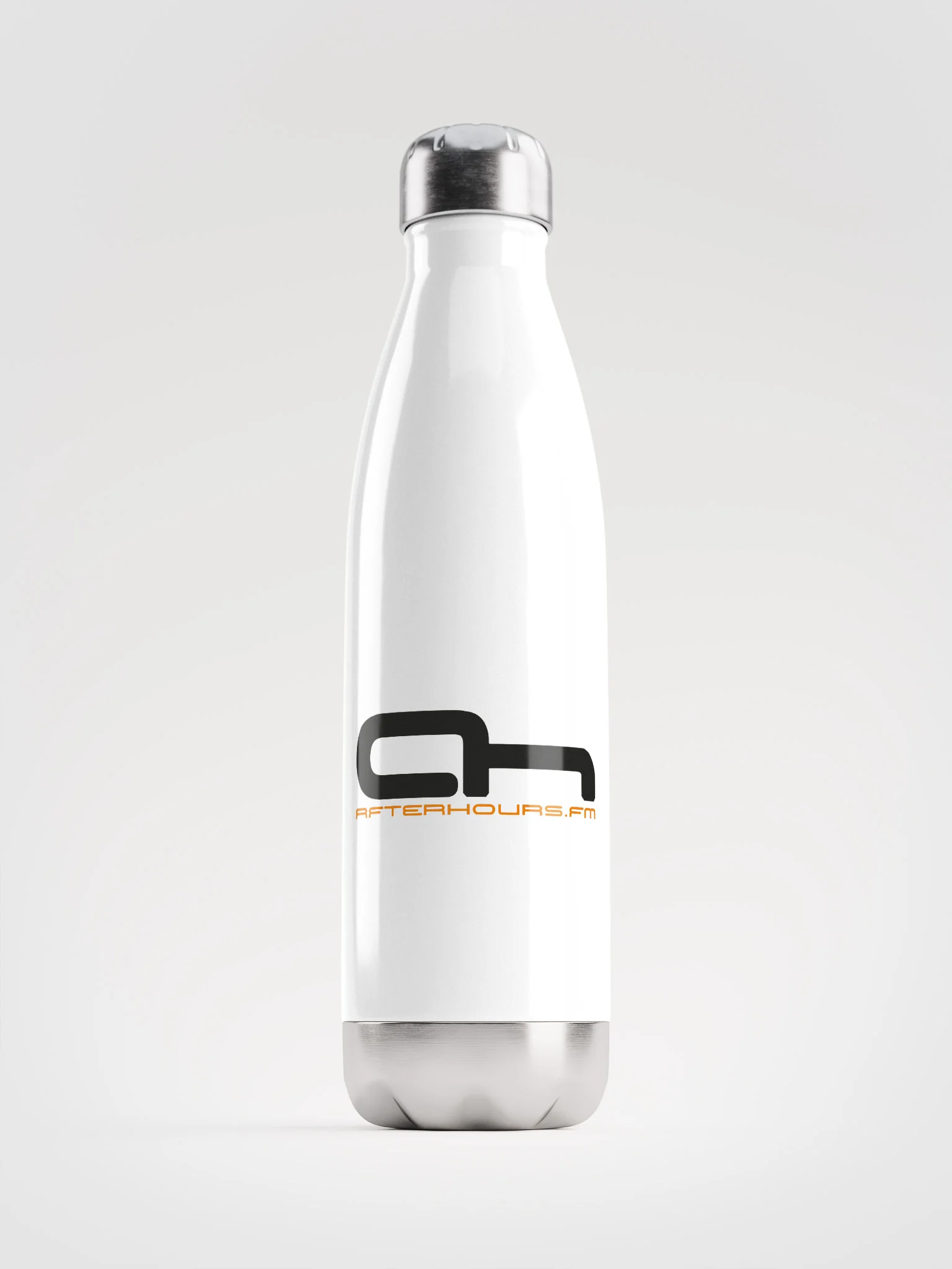 White Stainless Steel Water Bottle product image (1)