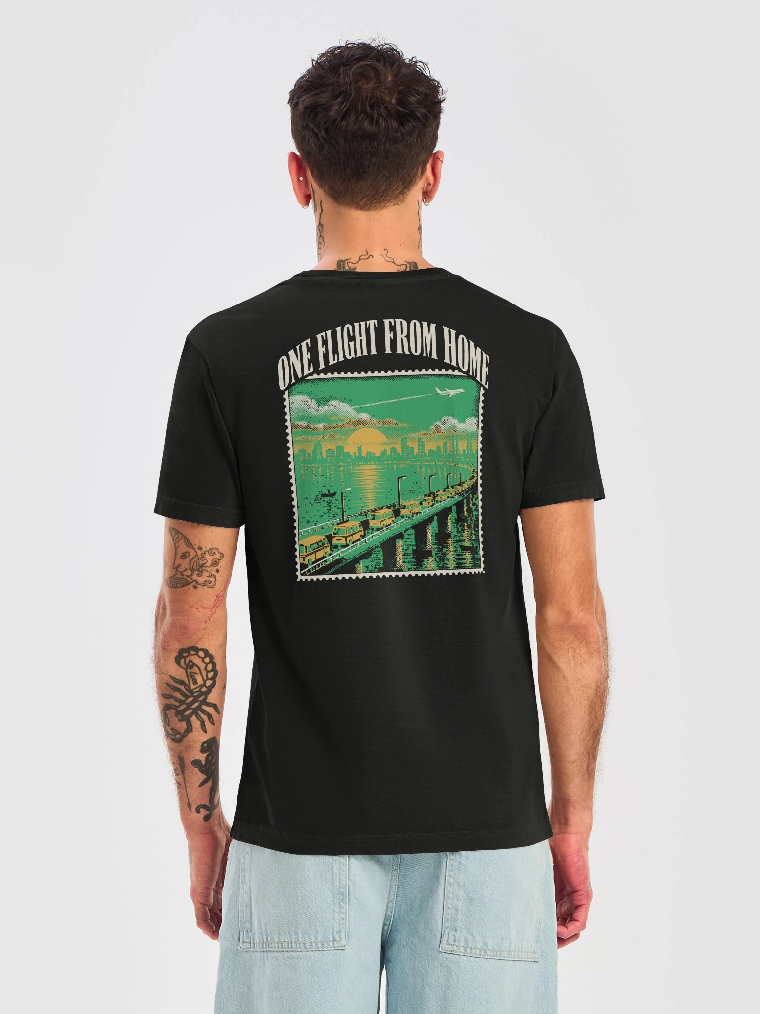 One Flight From Home (Heavyweight garment-dyed tee) product image (11)