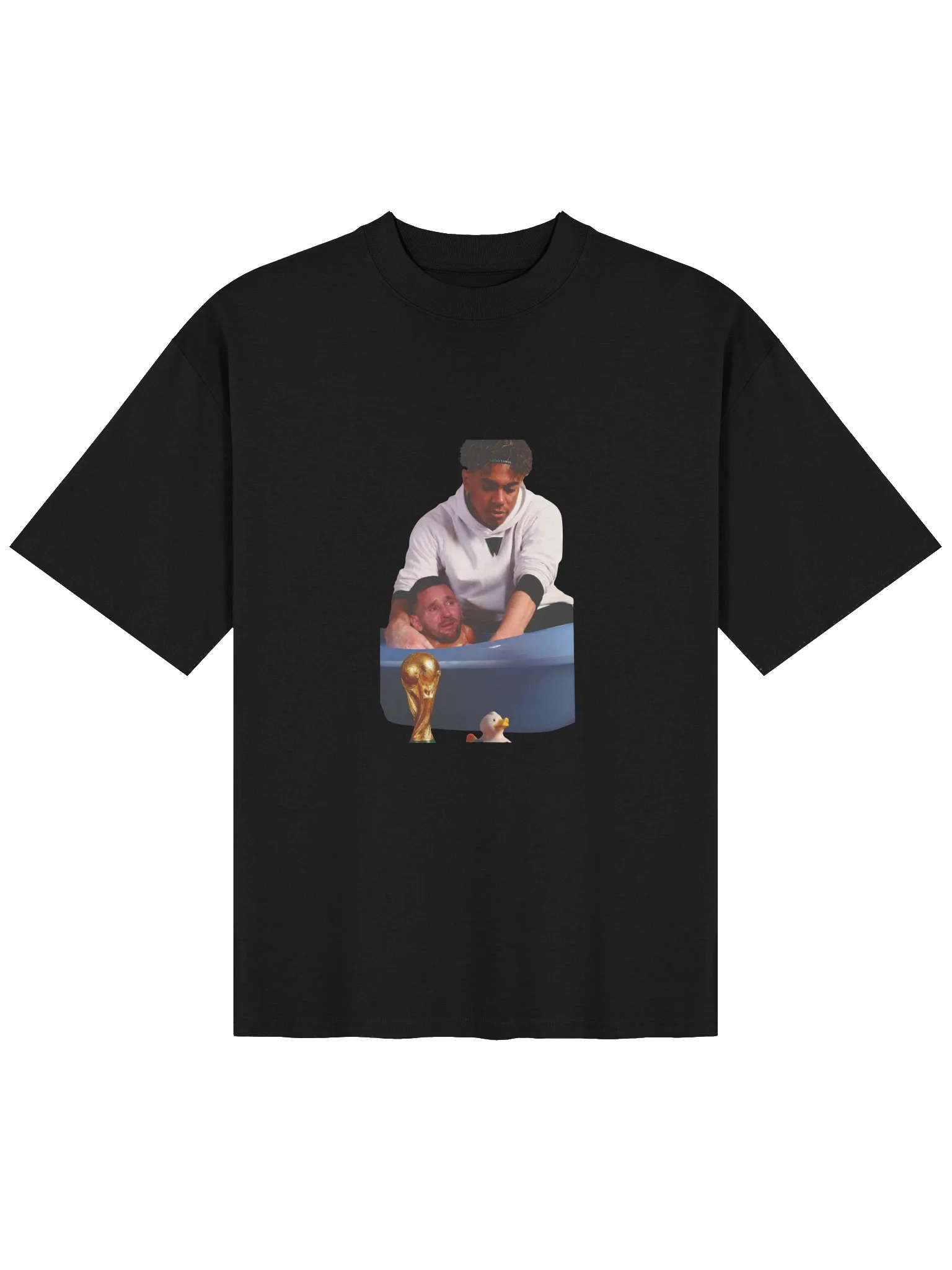 Crying Messi Bathtub Trophy Parody Football Fan Shirt product image (103)