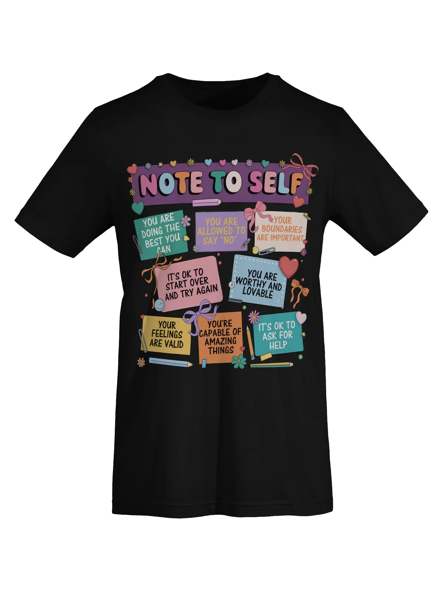 Note To Self – You Are Allowed To Say No Unisex T-Shirt product image (1)