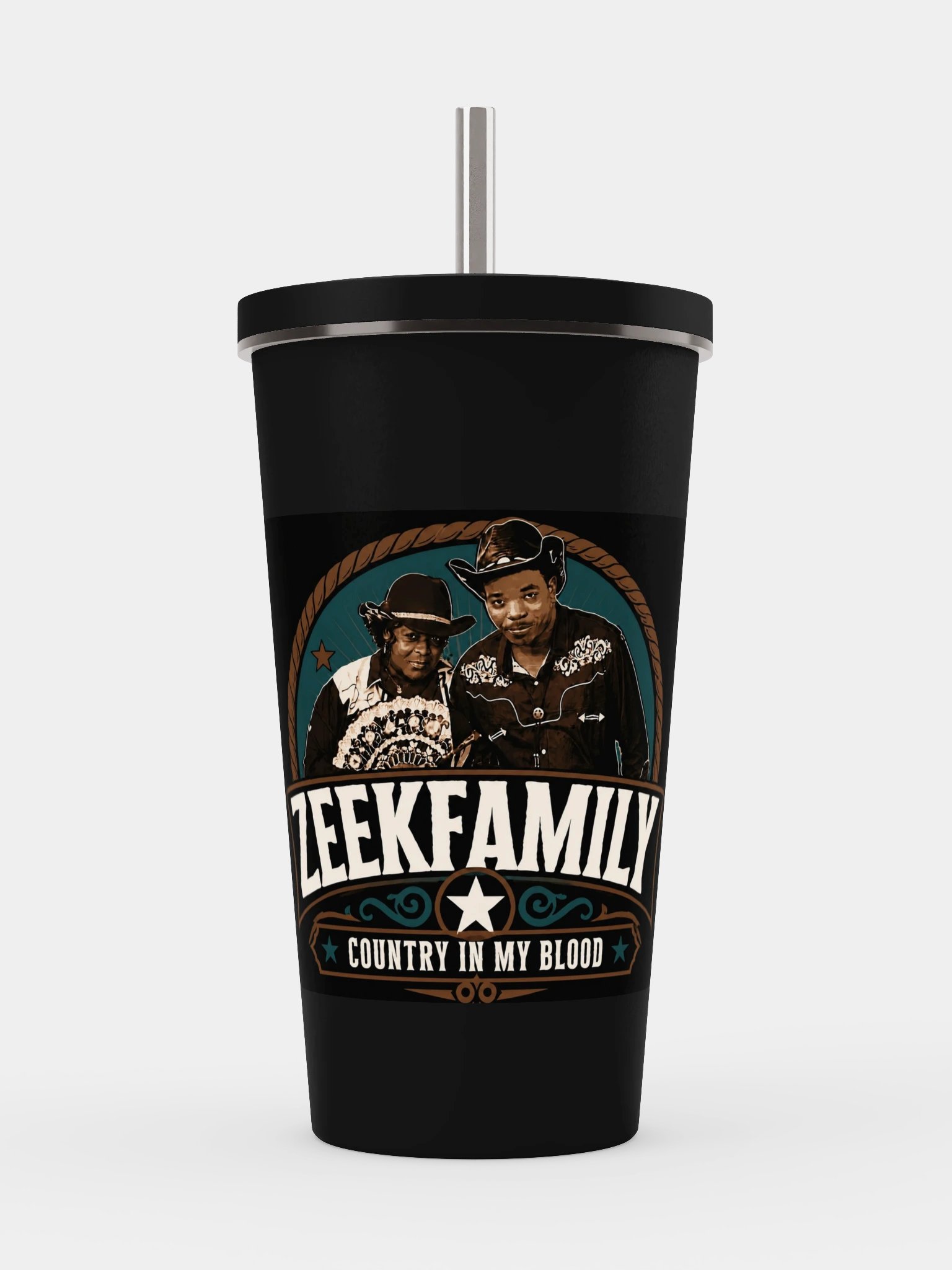 Country In My Blood Insulated Tumbler with Straw product image (1)