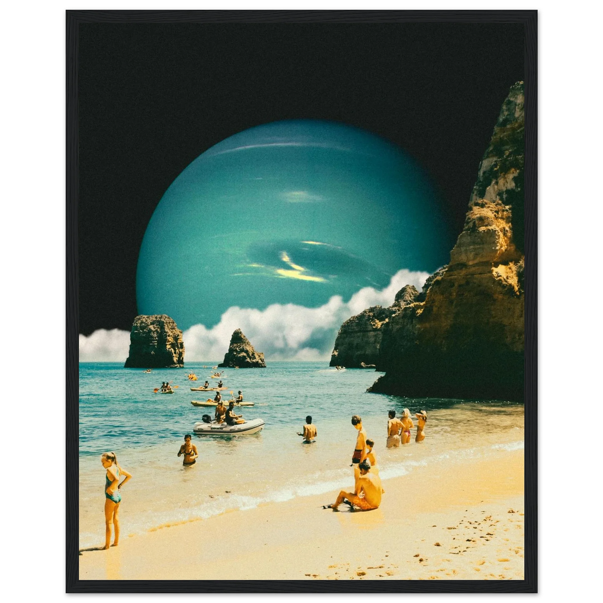 Space Beach Wall Art