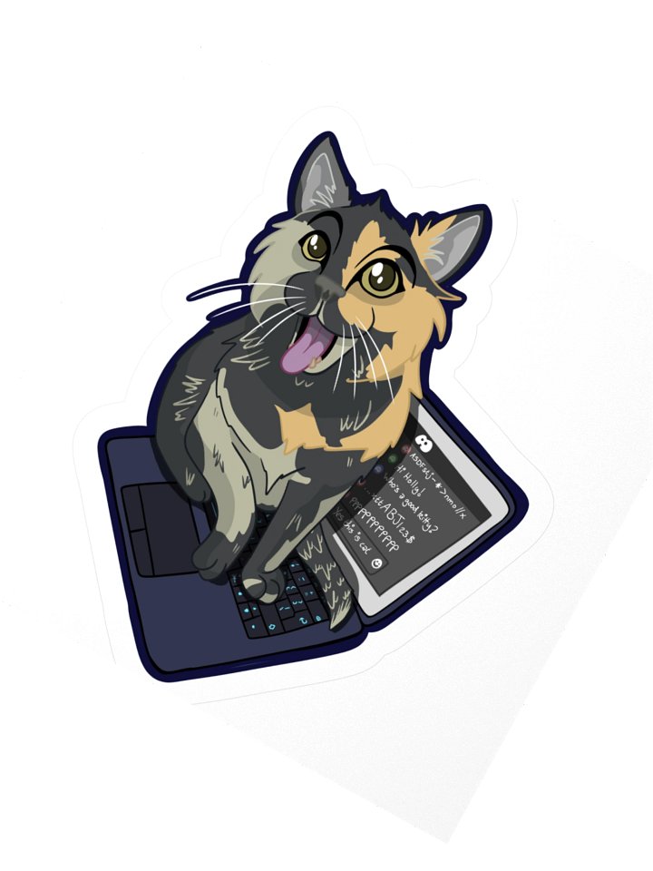 Holly with outline Die-Cut Sticker product image (6)