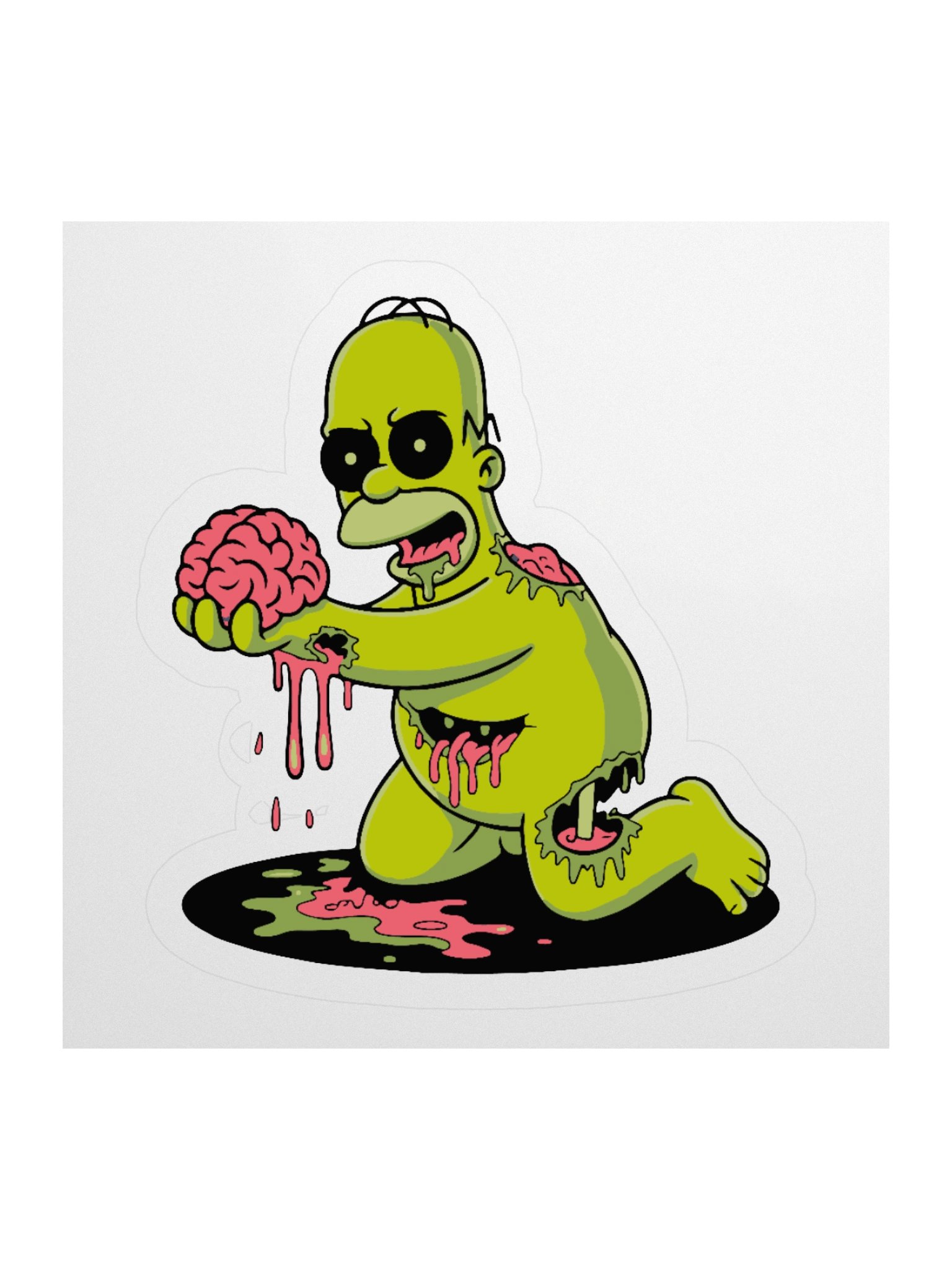 Undead Brain Sticker Set product image (1)