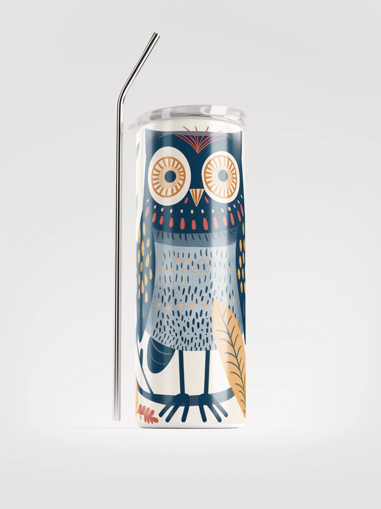 Whimsical Owl Stainless Steel Tumbler product image (1)