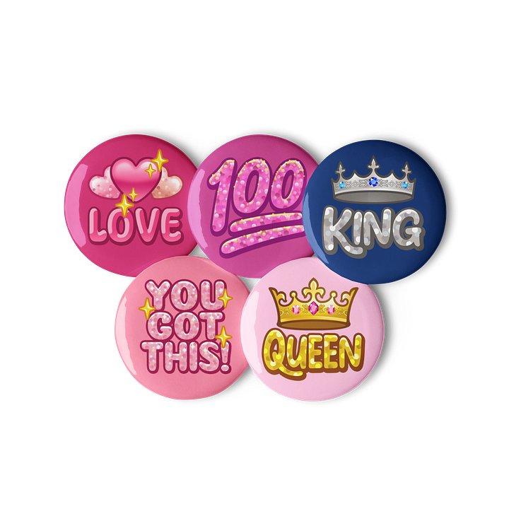 The Queendom Badge Pins (x5) product image (2)