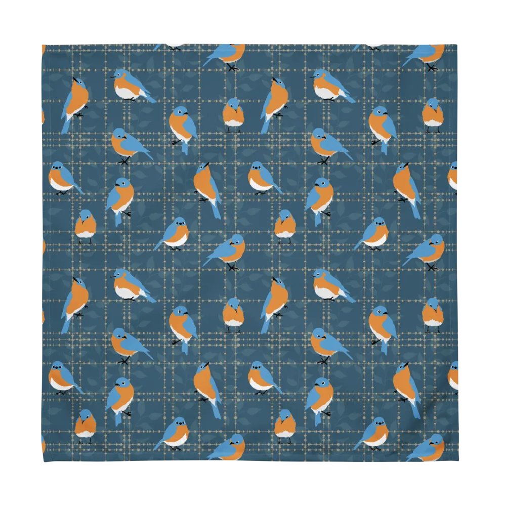 Variety Set of 4 Napkins Featuring Midnight Blues Bluebirds product image (4)