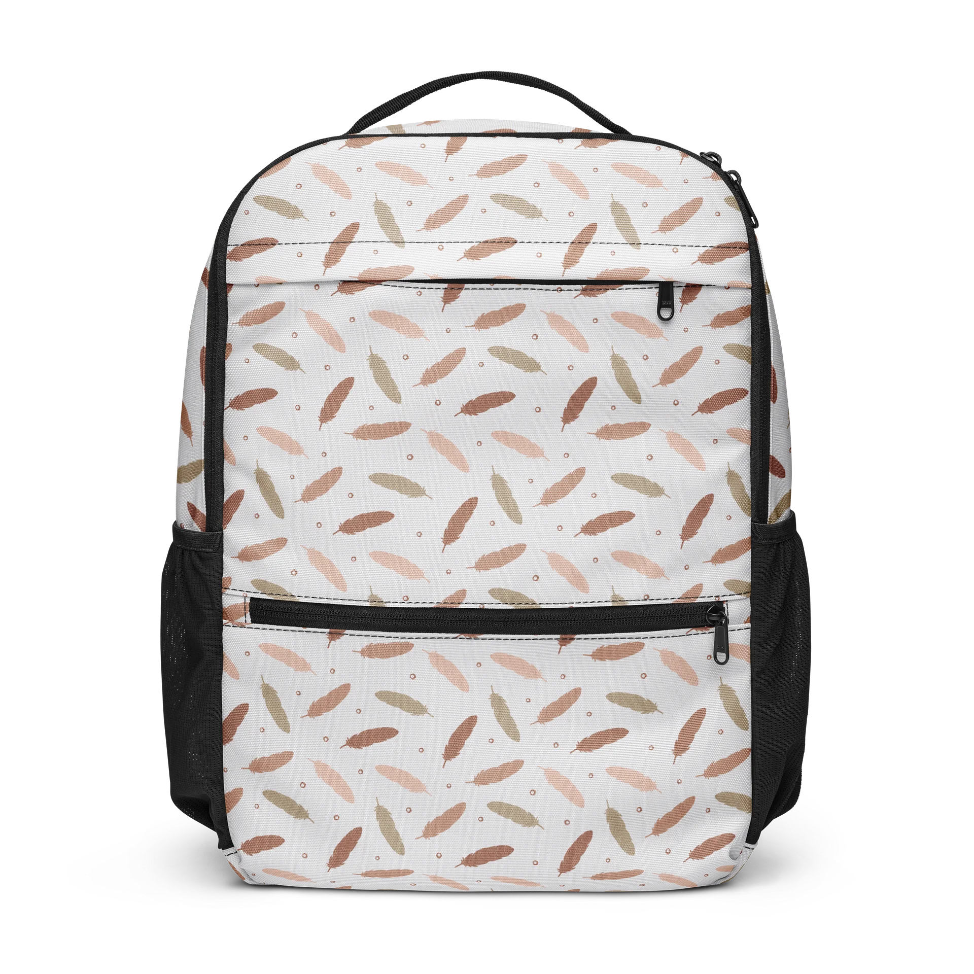 Mocha Mousse Feathers Utility Backpack product image (1)