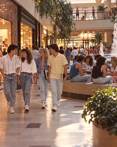 We didn't need a group chat. We just walked around the mall until we found everybody. What was your mall hangout destination?...