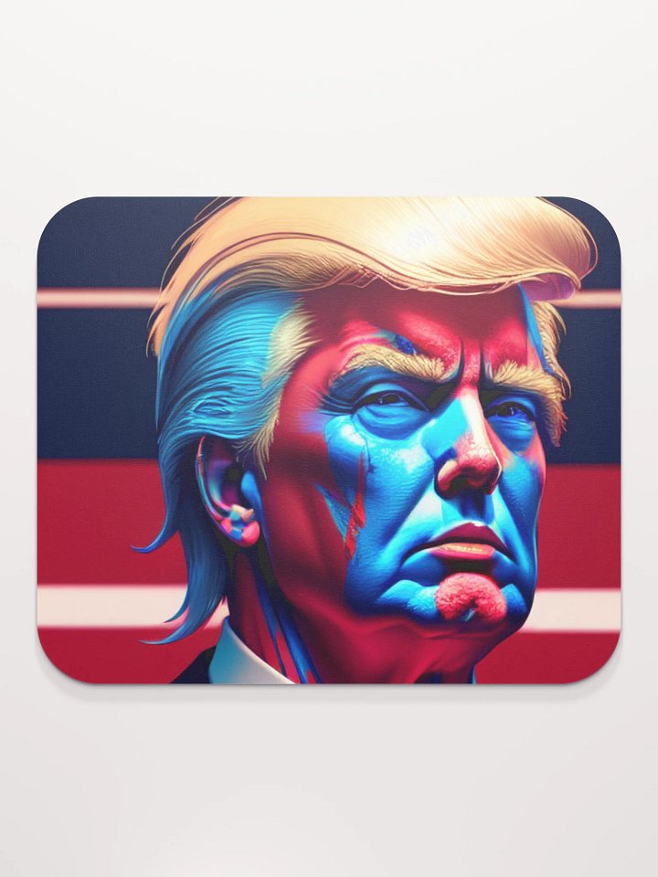 Blue and Red Poster Mouse Pad - Classic product image (2)